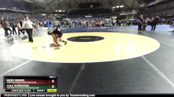 84 lbs Cons. Round 3 - Cole Barragan, Thunder Mountain Wrestling Club vs Noxx Briner, Ferndale Force Wrestling Club