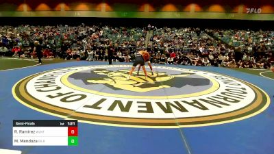 132 lbs Semifinal - Ronnie Ramirez, Walnut vs Moses Mendoza, Gilroy