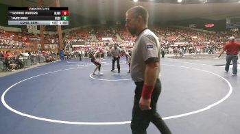 115 lbs Cons. Semi - Jazz Kirk, Wellsville HS vs Sophie Waters, Meriden-Jefferson West HS