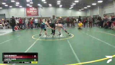 114 lbs Cons. Round 5 - Levi Burkett, Louisa Youth Wrestling Club vs Curtis Shipe, 84 Athletes