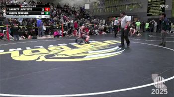 122 lbs Champ. Round 1 - Garrett Lafayette, CORNING SHARKS vs Linkyn Berenda, Unattached