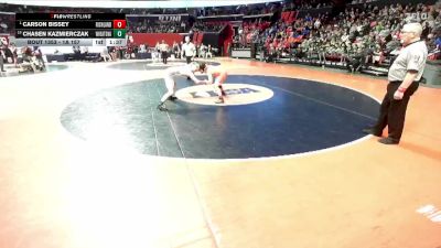 1A 157 lbs Cons. Semi - Chasen Kazmierczak, West Chicago (Wheaton Academy) vs Carson Bissey, Olney (Richland County)