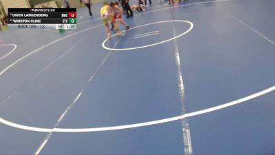 120 lbs Quarterfinal - Owen Langenberg, Milford Wrestling Club vs `Winston Cline, 2TG