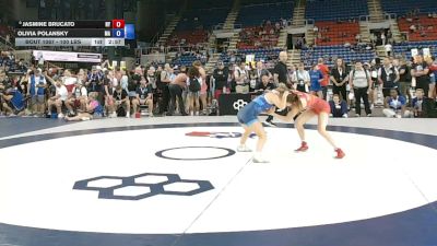 100 lbs Champ. Rd Of 32 - Jasmine Brucato, New York vs Olivia Polansky, Massachusetts
