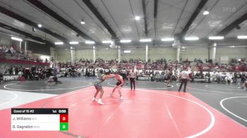 156 lbs Consi Of 16 #2 - Jaykob Williams, Rez WC vs Dylin Gagnebin, Badlands WC