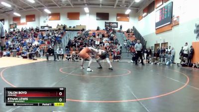 165 lbs Semifinal - Ethan Lewis, Upper Sandusky vs Talon Boyd, Ashland