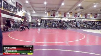 106 lbs Quarterfinal - Shane Ramirez, Norco vs Madrid Ladines, Lakeside