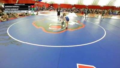 101-105 lbs Round 2 - Addison Hadsall, Geneseo vs Jaydis Sordelet, Franklin Central Flashes