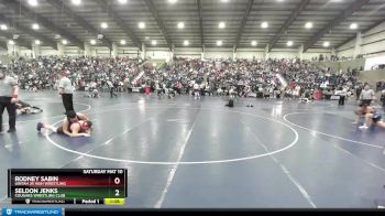 145+ Semifinal - Rodney Sabin, Uintah Jr High Wrestling vs Seldon Jenks, Cougars Wrestling Club