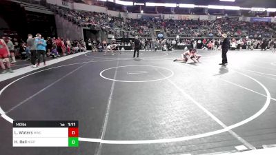 140 lbs Semifinal - Lake Waters, MoWest Championship Wrestling vs Hayden Bell, North Desoto Wrestling Academy