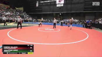 6A - 285 lbs Quarterfinal - Sebastian Lopez, Garden City vs Cortez Velasco, Shawnee Mission West