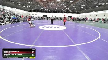 110 lbs Semifinal - Aroma Marrufo, Fort Osage vs Brooklynn Huggins, El Reno