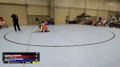 120 lbs Placement Matches (16 Team) - Alexis Schneider, North Dakota vs Delialah Betances, Georgia Blue