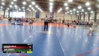 60 lbs Rd# 8- 12:30pm Saturday Final Pool - Taze Daniels, West Coast Elite vs Jackson Wells, Rebellion