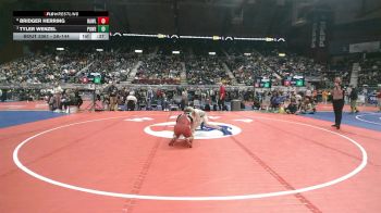 3A-144 lbs 3rd Place Match - Tyler Wenzel, Powell vs Bridger Herring, Rawlins