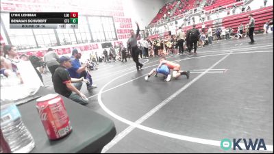 58 lbs Round Of 16 - Lynx Lehman, Lexington Wrestling Club vs Benaiah Schubert, Chandler Takedown Club
