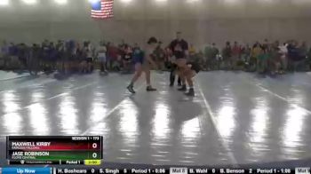 173 lbs Champ. Round 2 - Jase Robinson, Floyd Central vs Maxwell Kirby, Fairless Falcons