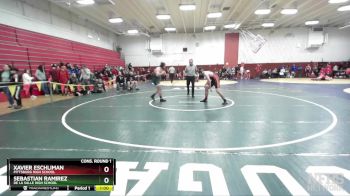 177 lbs Cons. Round 1 - Xavier Eschliman, Pittsburg High School vs Sebastian Ramirez, De La Salle High School