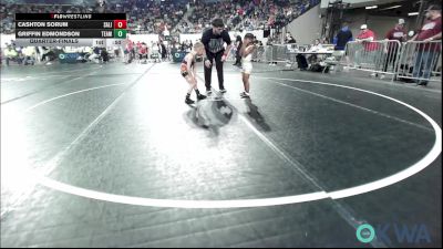 40 lbs Quarterfinal - Cashton Sorum, Salina Wrestling Club vs Griffin Edmondson, Team Tulsa Wrestling Club