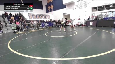 120 lbs Quarterfinal - Knox Espinoza, Poly/Long Beach vs Isaac Castaneda, Canyon Springs