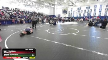 125 lbs Cons. Round 2 - Emma Hofmann, Ramona vs Lily Centeno, Santiago GG