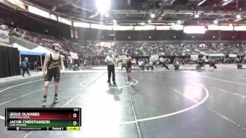 120 lbs Champ. Round 2 - Jacob Christianson, Lake Stevens vs Jesus Olivares, Mountain Home