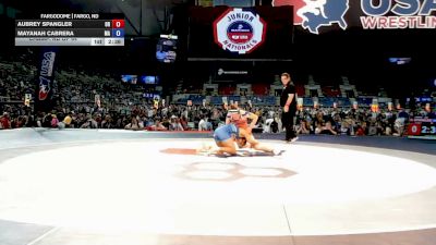 145 lbs Champ. Rd Of 64 - Aubrey Spangler, Oregon vs Mayanah Cabrera, Massachusetts