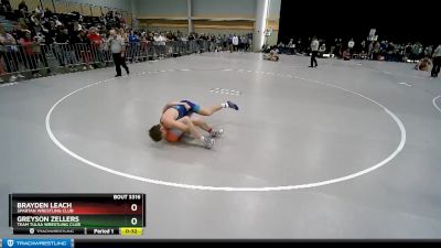 150 lbs Cons. Round 7 - Brayden Leach, Spartan Wrestling Club vs Greyson Zellers, Team Tulsa Wrestling Club