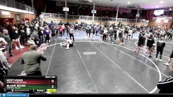 126 lbs Quarterfinal - Blaine Beard, Central Valley vs Hoyt Hvass, Lewiston High School