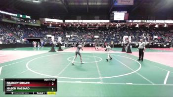 110 lbs Quarterfinal - Bradley Shaver, GGBA vs Mason Massaro, FOWCA