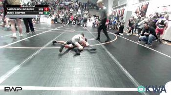 67 lbs Round Of 16 - Camden Hollingshead, Mannford Pirate Youth Wrestling vs Jaxon Couffer, Keystone Kids Wrestling Club