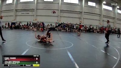 126 lbs Round 1 (4 Team) - Cael Yanek, OMP vs Colsen Spragg, Full Circle Green