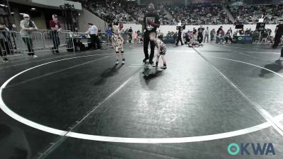 37 lbs Consi Of 4 - Kyson Lovelace, Clinton Youth Wrestling vs Lawson Wolfenberger, Keystone Kids Wrestling Club