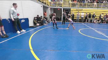 58 lbs Round Of 16 - Bennett Grose, Ponca City Wildcat Wrestling vs Nolan Elwell, Tuttle Wrestling