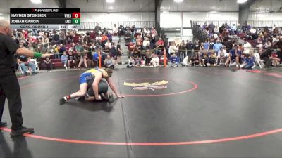 190 lbs Cons. Round 1 - Hayden Steinsiek, Wheatland vs Josiah Garcia, Cheyenne East
