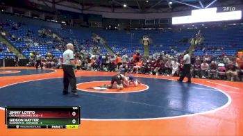 106 lbs Quarterfinals (8 Team) - Gideon Hayter, Mahomet (M.-Seymour) vs Jimmy Lotito, Chicago (Brother Rice)