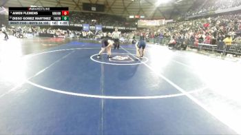 Boys 2A 165 lbs Champ. Round 1 - Aimen Flemens, Mark Morris vs Diego Gomez Martinez, Foster