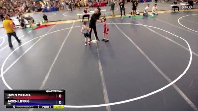 59 lbs Quarterfinal - Owen Michael, IN vs Jaxon Liffrig, MN