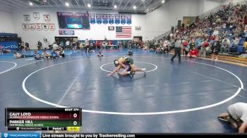 127 lbs Semifinal - Parker Hill, Centennial Middle School vs Cauy Loyd, Glenrock Intermediate Middle School