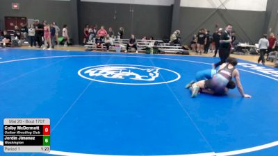 65 lbs Quarters - Colby McDermott, Outlaw Wrestling Club vs Jordin Jimenez, Washington
