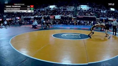 AA - 126 lbs 3rd Place Match - Diesel Thompson, Flathead (Kalispell) vs Jayce Kolendich, Missoula Sentinel