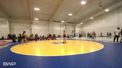 138 lbs Rr Rnd 1 - Stormy McBride, Newkirk Girls vs Mackenzie Flores, Sand Springs JH Girls