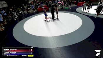 100 lbs Round 2 (16 Team) - Frank Fuentes, SJWA-FR vs Logan Padilla, IEWA-FR