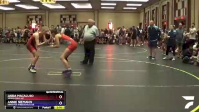 120/130 Quarterfinal - Annie Niemann, Kingston Wrestling Club vs Jaida Macaluso, Venom Girls WC