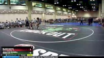 152 lbs Round 4 (10 Team) - Brenton Russell, Warrior Elite vs Blake Watts, Alpha Wrestling