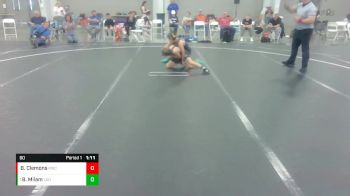80 lbs Round 2 - Benjamin Milam, Scropion vs Bridger Clemons, Richmond Wrestling Club