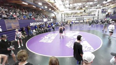 150 lbs Champ. Round 2 - Caleb Storbakken, Williston vs Tristen DeShazer, Libby