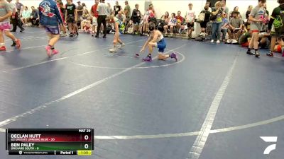 96 lbs Round 3 (8 Team) - Declan Hutt, U2 Upstate Uprising Blue vs Ben Paley, Orchard South