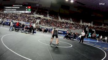 132-D4 Semifinal - Connor Peterson, Page High School vs Mason Orona, Round Valley High School