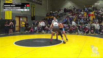 116 lbs Cons. Round 3 - Matthew Lundstrom, Cardinal Wrestling Club vs Emanuel Rojas, Desmond Longhorns